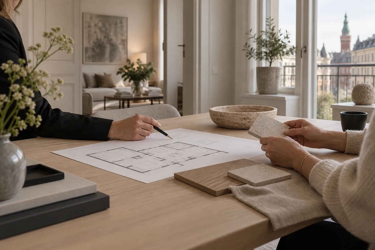 Personligt samtal om en bostadsaffär